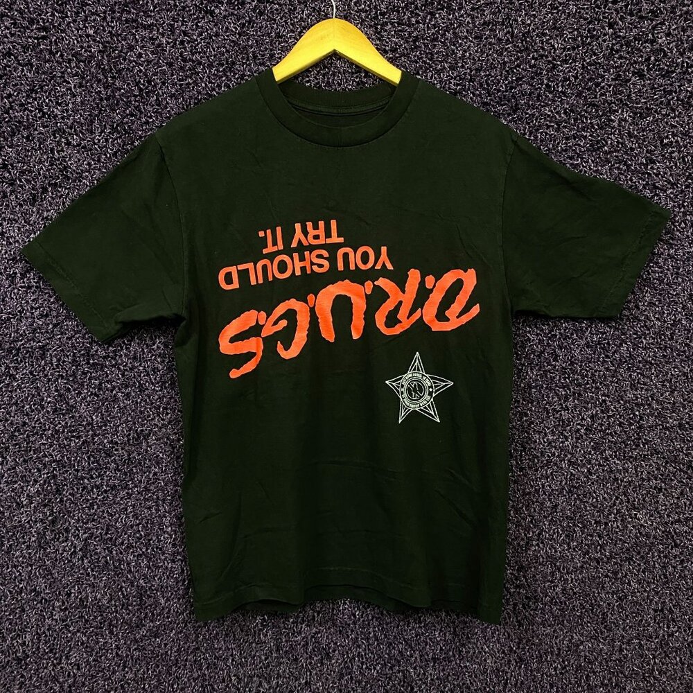 Travis Scott Black Tee with Orange Graphic